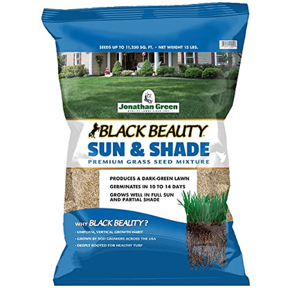 Jonathan Green Black Beauty Sun & Shade Grass Seed - 15 lb - size: 15 lb