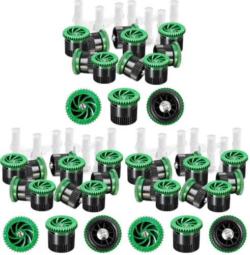 10 Pieces Variable Arc Nozzle, Pop-up Sprinkler Heads Replacement Compatible with Most of 360 Degree Adjustable Pop Up Sprinklers Spray Head for Garden Lawn Irrigation (12AN) (Pack of 3) - size: 12AN (Pack of 3)
