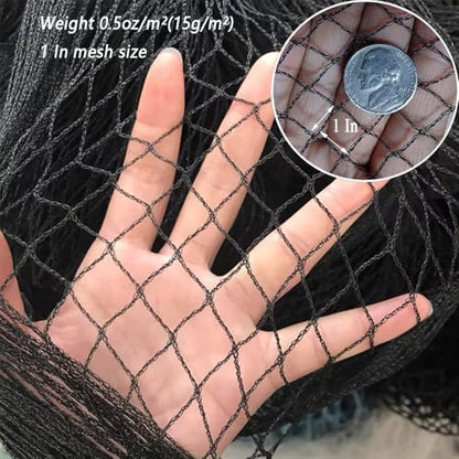 Junflying 25x100 FT Chicken Netting for Hawks & Predator Protection - size: 25x100 FT