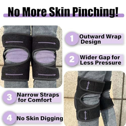 Adjustable Knee Pads with Soft Foam for Gardening, Men Women, Black M - color: Black, size: Medium