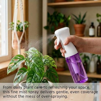 VIGOR PATH Continuous Mist Purple Spray Bottle 200ml Fine Mist for Hair - color: PURPLE