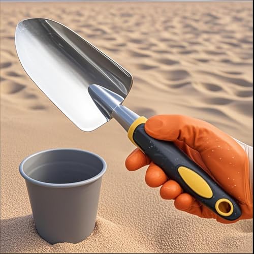 Garden Trowel with Hanging Hole - Soft Rubberized Non-Slip Handle