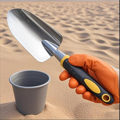 Garden Trowel with Hanging Hole - Soft Rubberized Non-Slip Handle