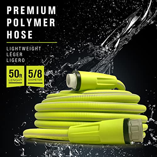 It's Light Polymer Garden Hose 5/8 in. X 50ft., Ultralight, Drinking Water Safe, Heavy Duty, Anti Kink structure, UV tested