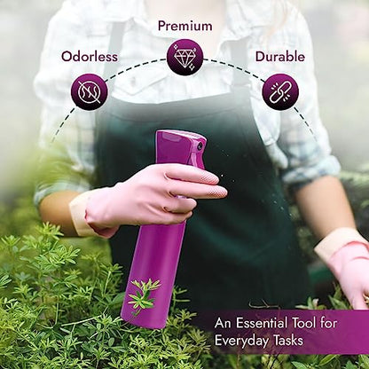 VIGOR PATH Continuous Mist Purple Spray Bottle 300ml Fine Mist for Hair - color: Light Purple - 10oz