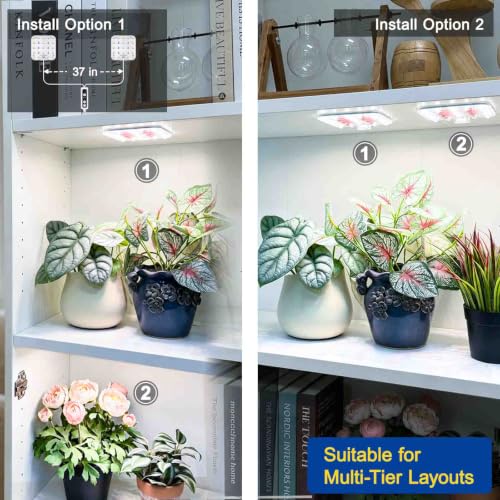 Under Shelf Grow Light, Auto Timer, Dimmable, Daylight White, 1-Pack - color: Daylight White