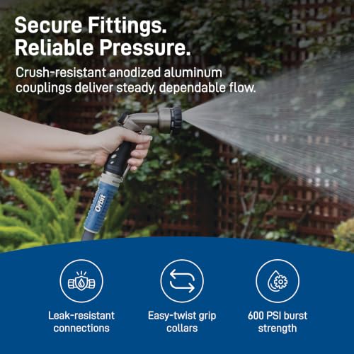 Orbit ExoJacket Heavy Duty Fabric Garden Hose, 50 ft x 5/8 in - 33185 - size: 50 Ft, style: ExoJacket