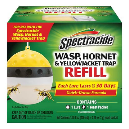 Spectracide Wasp, Hornet & Yellowjacket Trap Refill, 1 Count - size: Trap Refill (Pack of 1)