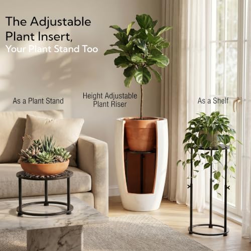 Adjustable Plant Risers for Inside Pots,16-31‘’ Height Adjustable, - size: 16.1~30.7'' Height