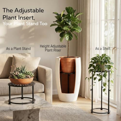 Adjustable Plant Risers for Inside Pots,16-31‘’ Height Adjustable, - size: 16.1~30.7'' Height