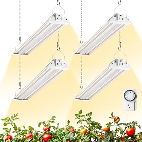 Barrina TX36 2FT LED Grow Light, 144W(4 x 36W, 800W Equivalent), Timer - color: GrowForce Spectrum, size: 2FT-36W-4P