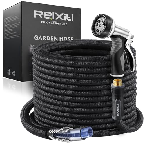 Relxitl Garden Hose, Ultra Lightweight Water Hose 50FT - color: Black, size: 50FT