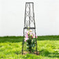 33.3"Metal Garden Obelisk Trellis,Obelisk for Potted Climbing Vines