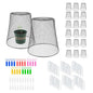 20 Pack 9.2x9.2 Inch Chicken Wire Cloche Plant Protectors from Animals - size: 20PCS-9.2"x9.2"
