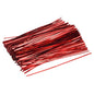 MECCANIXITY 750 Pcs 8" 20cm Foil Twist Ties, Red - color: Red, size: 8-inch