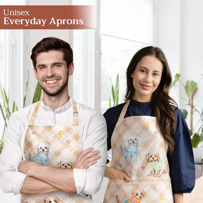 Maison d' Hermine Aprons for women with Pocket 100% Cotton (27.50"x31.50") - color: 129 - Let’s Play