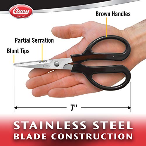 Clauss Stainless Steel Trimmers, 7" Blunt - size: 7-inch