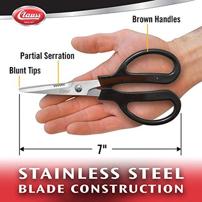 Clauss Stainless Steel Trimmers, 7" Blunt - size: 7-inch