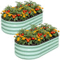 SnugNiture Raised Garden Bed Outdoor 4x2x1ft, 2 Pack - color: Green