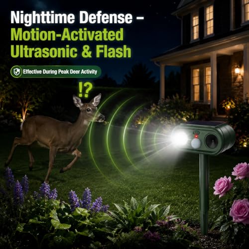 USB Charge Sonic Fortress Pro Deer Repellent Devices,2026 Upgraded