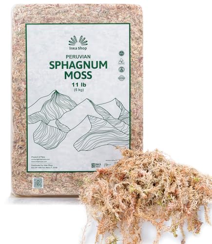 Inkashop Long Fiber Sphagnum Moss for Orchids and Carnivorous Plants 11lb - size: 11 lb