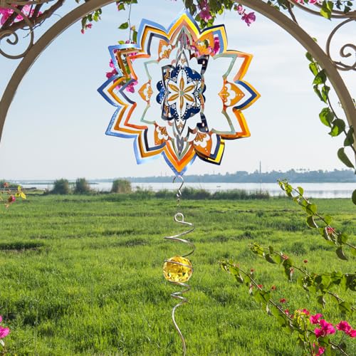 Wind Spinner Mandala Starry Sky Design, Mandala Decoration & Gift - color: Mandala Starry Sky