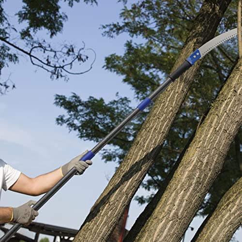 Pole Saws for Tree Trimming, 7.5 FT Long Extension Pruning Saw, Lightweight Stainless Steel Extension High Pole Pruning Pole Saw with Blade for Trimmer Yard Garden and Patios Trees Branches - size: 7.5 FT