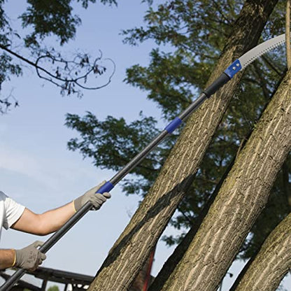 Pole Saws for Tree Trimming, 7.5 FT Long Extension Pruning Saw, Lightweight Stainless Steel Extension High Pole Pruning Pole Saw with Blade for Trimmer Yard Garden and Patios Trees Branches - size: 7.5 FT