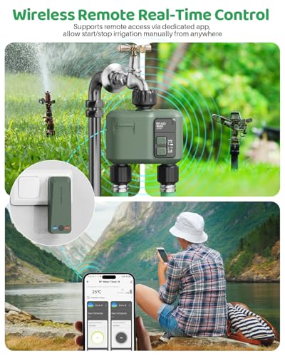 WiFi Water Timer 2 Zone for Garden Hose, 2-Pack - size: 2*2 Outlet