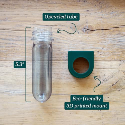 Propagation Station Wall Hanging Terrarium Upcycled 3D Printed Eco Friendly Unique Plant Lover Gift (Forest) - color: Forest