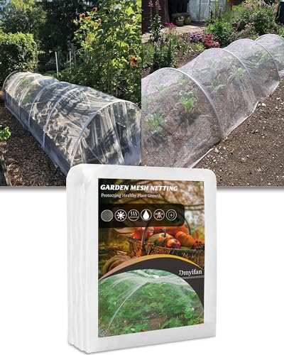 Dmyifan10x26Ft Ultra Fine Garden Mesh Netting Thicken Protection Netting for Vegetable Plant Fruits Health Growing, White Screen Barrier Net for Pest Bird Mosquito - size: 10 x 26 FT