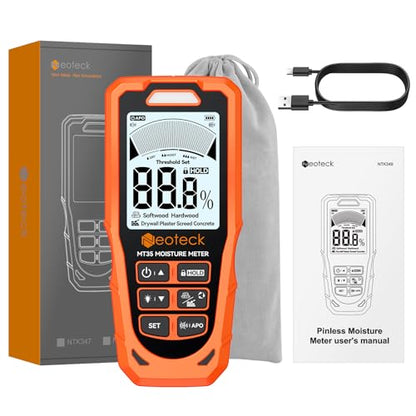 Neoteck 6 in 1 Moisture Meter-Wood Wall Concrete Drywall Plaster Screed