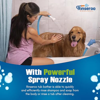 Rinseroo Slip-On Bathtub Faucet Sprayer Attachment, 5 Foot Hose