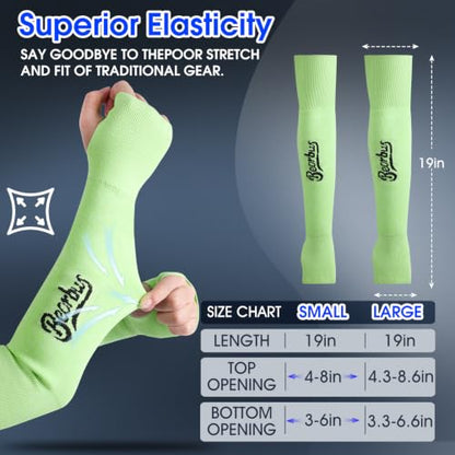 ANSI A5 Cut Resistant Arm Sleeves for Men Women - color: Green, size: Large