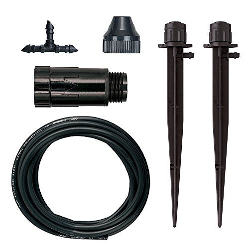 Orbit 56309 Planter Drip Irrigation Kit - 30ft Complete Watering System with Adjustable Micro-Bubblers for Container Gardens