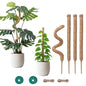 4 Pack 28'' Moss Pole Monstera Plant Support, Bendable Plant Stakes Made of Real Coco Coir Support for Climbing Indoor Plants, Tall Moss Stick Trellis for Potted Climbers - size: 4 Pack (28in)