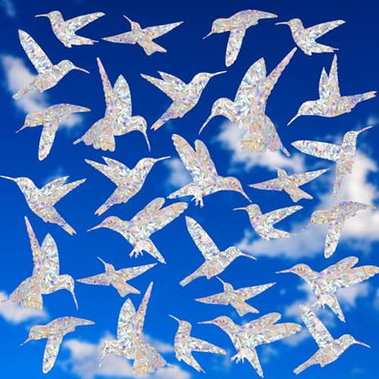 YUOROS 24 Pieces Window Decals to Prevent Bird Strikes - color: Bird