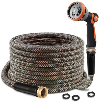 Garden Hose 25FT, Ultra Lightweight with 10-Function Nozzle