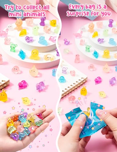 200Pcs Mini Glow in The Dark Resin Animal Blind Bags - style: BlindBags200Pcs