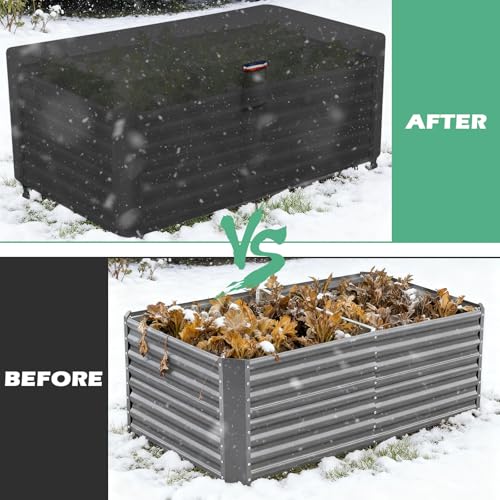 Custom Planter Cover, for Tall Rectangular Planter for Raised Garden Bed - size: Customized Size