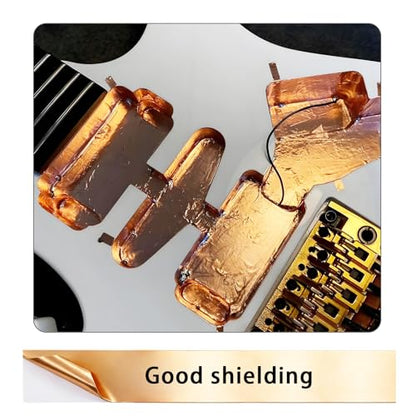 Copper Foil Tape for Guitar Shielding, Slugs Barrier, 2.17in x 33ft