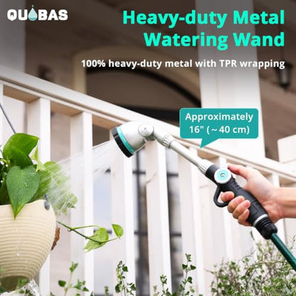 QUOBAS 16'' Watering Wand, Heavy Duty Garden Hose Nozzle with Thumb Control - size: 16”