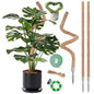 3 Pack Moss Pole, 48 Inch Monstera Plant Support, Moss Poles for Climbing Indoor Plants, Bendable Coco Coir Plant Support Stakes for Potted Plants, Pothos, Philodendron - size: 48 Inch - 3 Packs