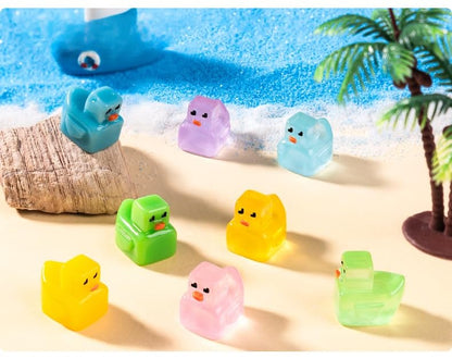 EMiEN 15 PCS Little Duck 5 Colors Pixel Grid Square Duck - color: 15 Pcs Pixel Duck
