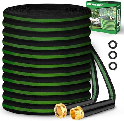 CXEZSIK Garden Hose 50ft Lightweight Non-Expanding No-Knot (Black Green) - color: Black Green, size: 50FT