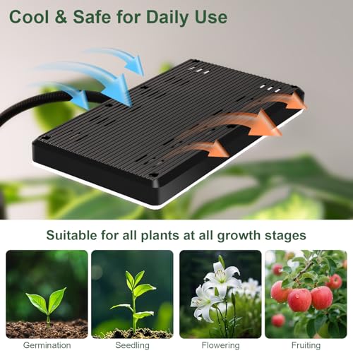 LBW Grow Light for Indoor Plants, Quad-Head Standing Plant Light, Full Spectrum, Wide Coverage, 63” Adjustable Height, Plug & Play - size: 4-Head Floor Lamp