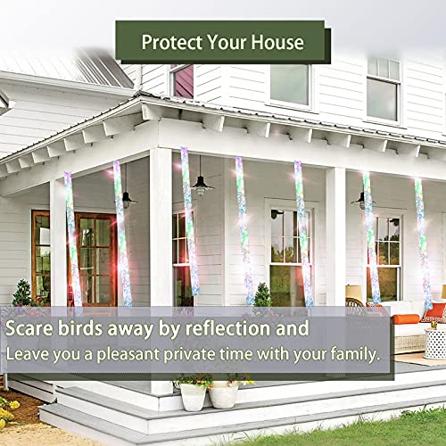 Bird Flash Tape (2in,360ft), Double Side Reflective Tape, Protect Your House, Garden, Orchard