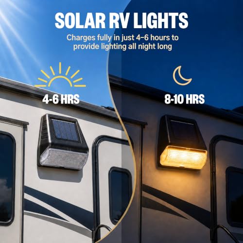 6 Pack Magnetic Solar Lights for Raised Garden Beds