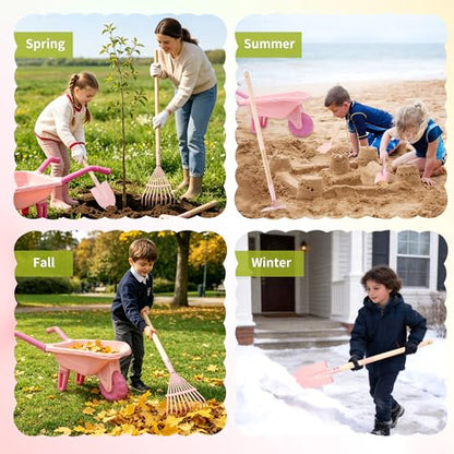 Kids Gardening Set with Wheelbarrow Birthday Gifts