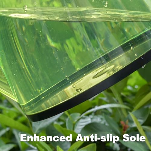 CYRUS Yellow1.5L Transparent Plastic Watering Can Long Spout Comfort Grip